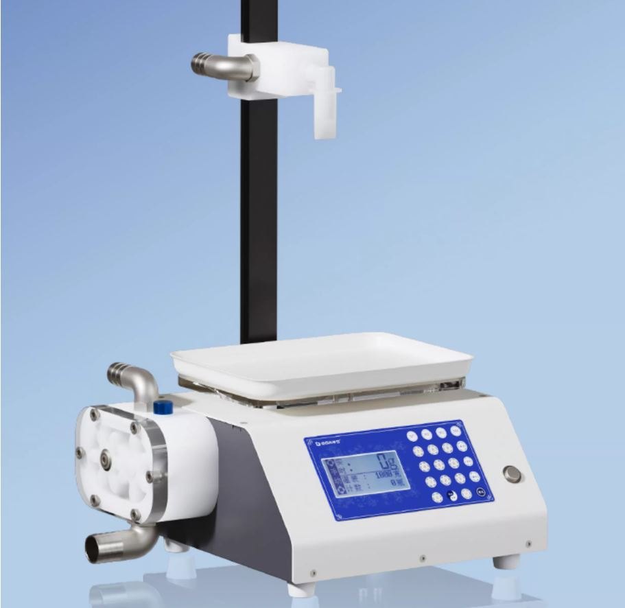 蜂蜜充填機を半自動秤量します