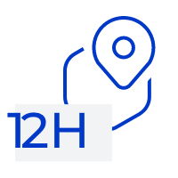 12 時間以内の最初の応答